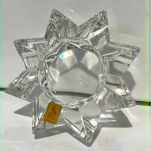 Nachtmann Bleikristall Lead Crystal 8 point star Tea Light Holder